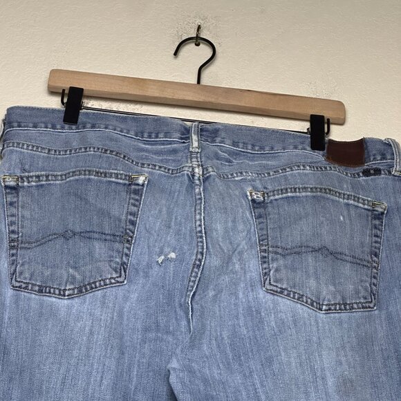 Lucky Brand 363 Vintage Straight Denim Jean Pant Men 38x32 Distressed Baggy Fit - Picture 8 of 15
